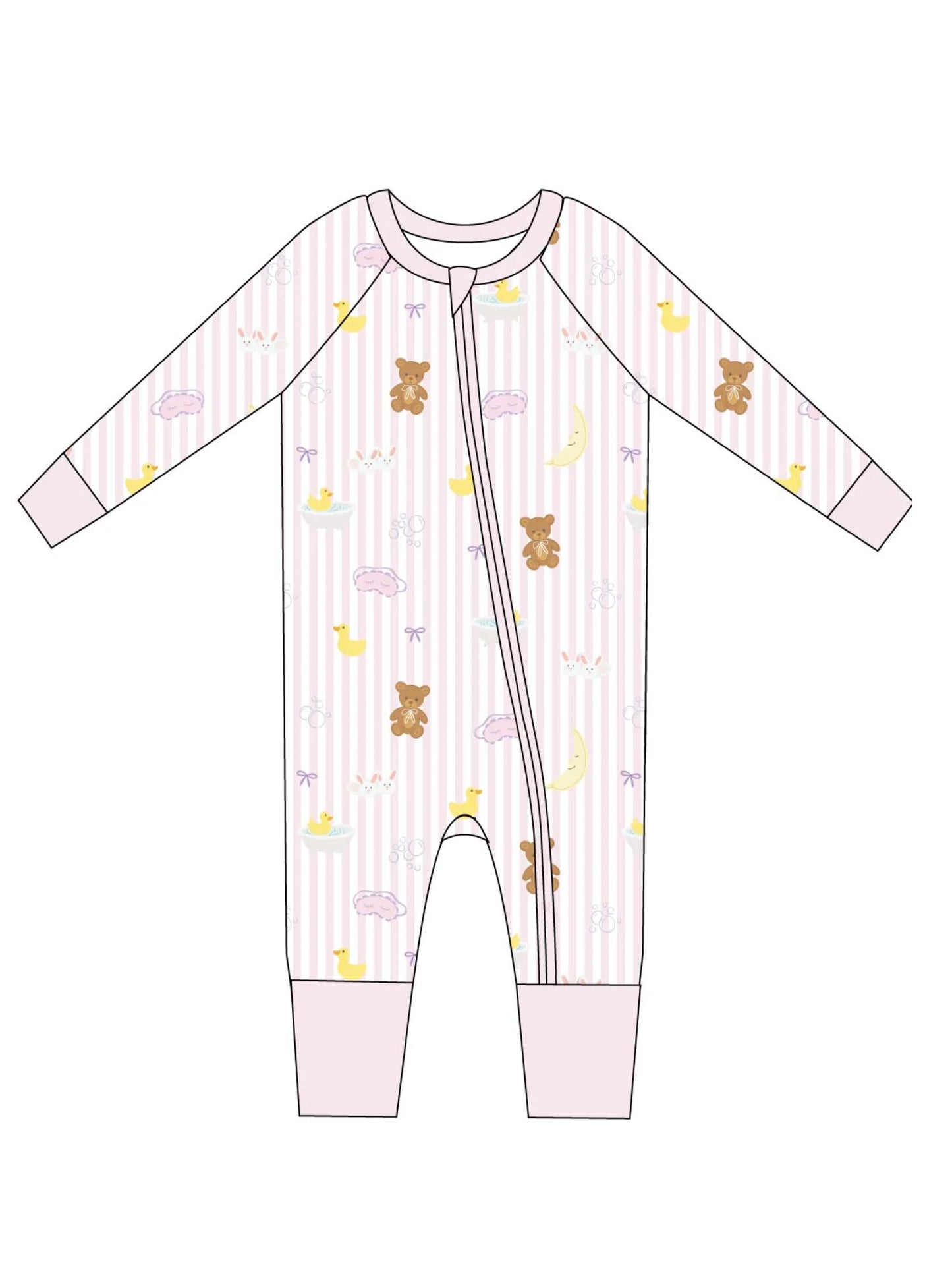 Bathtime Bows Zip Jam