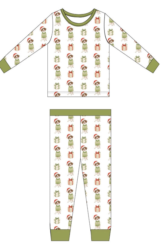 Green Pointer Christmas Jam Set