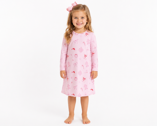 Pink Christmas Day/Nightgown