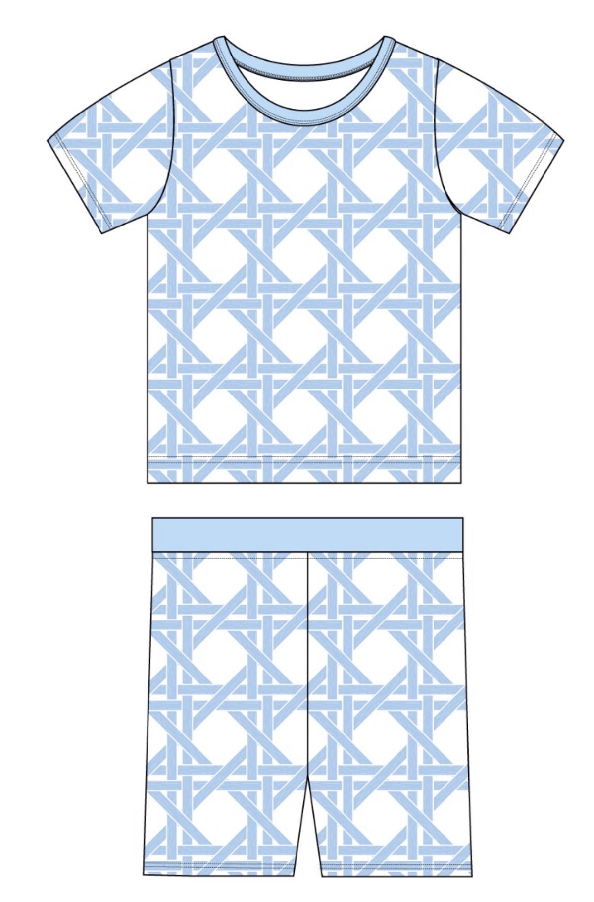 Blue Trellis Jam Set