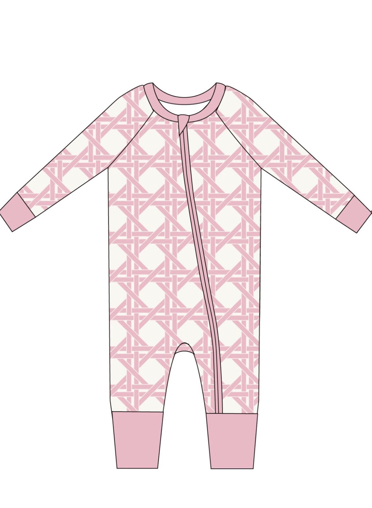 Pink Trellis Zip Jam